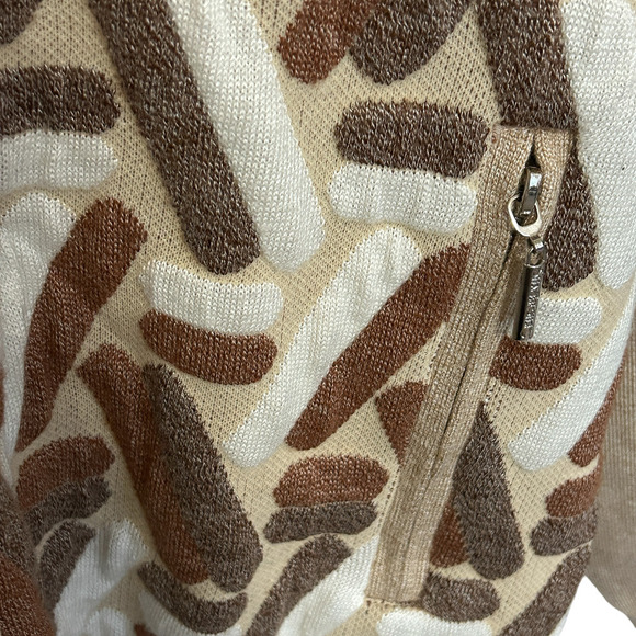 Silversilk Men’s Heavy Sweater XXL Tan-Brown Full Zip Pockets Fall-Winter - Picture 7 of 10